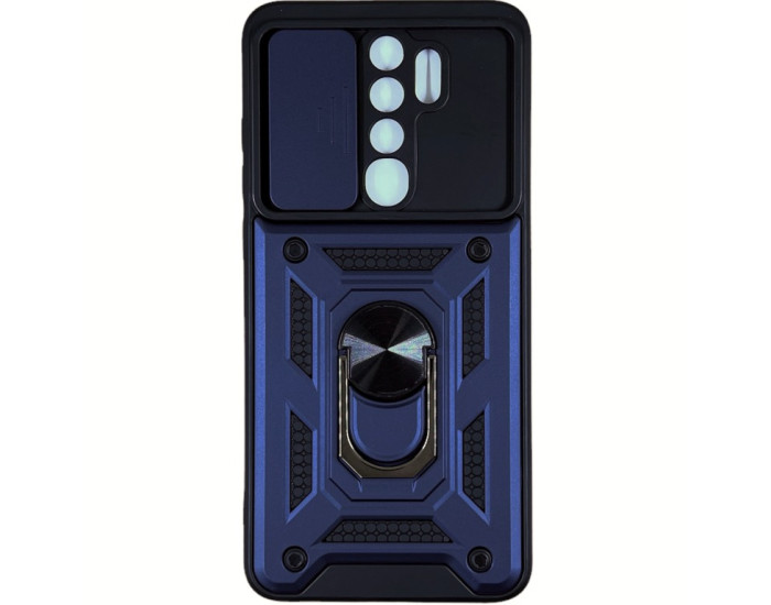 Чохол-Ударостійкий Camshield Serge Ring Xiaomi Redmi Note 8 Pro, синій