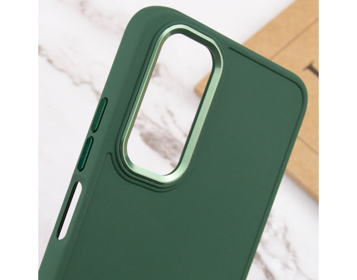 Чохол-силікон Bonbon Metal Style Samsung A34, Pine Green