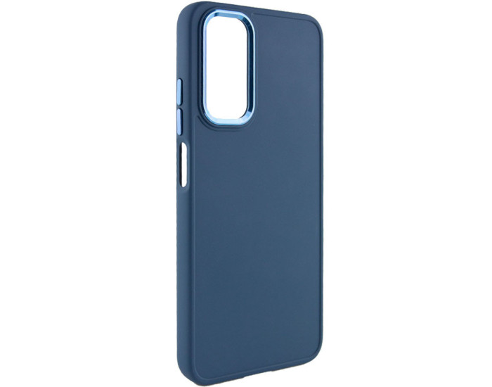 Чохол-силікон Bonbon Metal Style Samsung A54 (Синій / Cosmos Blue)