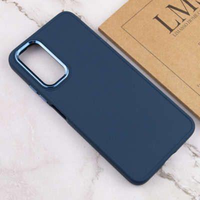Чохол-силікон Bonbon Metal Style Samsung A54 (Синій / Cosmos Blue)
