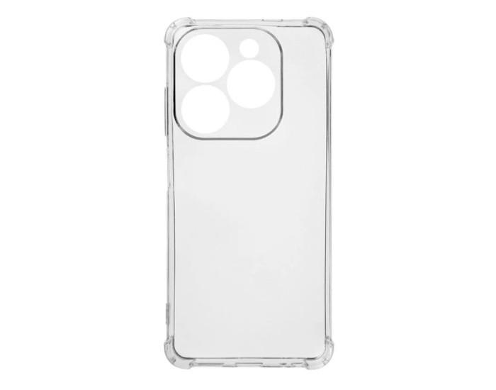 Чехол-силикон Getman Ease logo усиленные углы Full Camera Infinix Hot 40i / Tecno Spark GO 2024 / Spark 20 Прозрачный