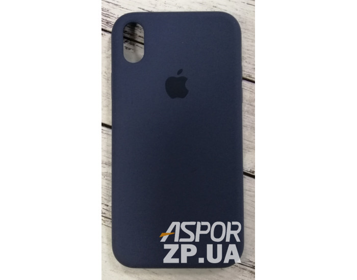 Чехол-силикон оригинал Soft Matte iPhone XR (Темно-синий / Dark Blue)