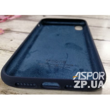 Чехол-силикон оригинал Soft Matte iPhone XR (Темно-синий / Dark Blue)