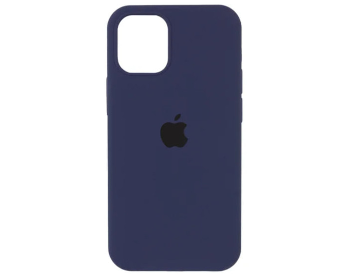 Чехол-силикон оригинал Full Soft Matte Case with MagSafe iPhone 14 Pro Max (темно-синий / Dark Blue)