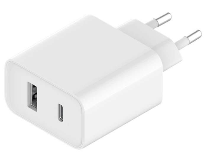 Мережеве зарядний пристрій Xiaomi (OR) Mi 33W Wall Charger (Type-A+Type-C) EU White (BHR4996GL) (100% оригінал)