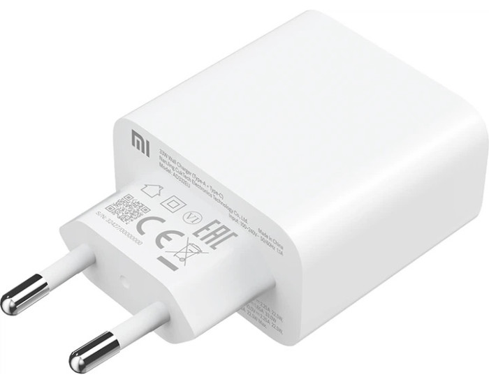 Мережеве зарядний пристрій Xiaomi (OR) Mi 33W Wall Charger (Type-A+Type-C) EU White (BHR4996GL) (100% оригінал)