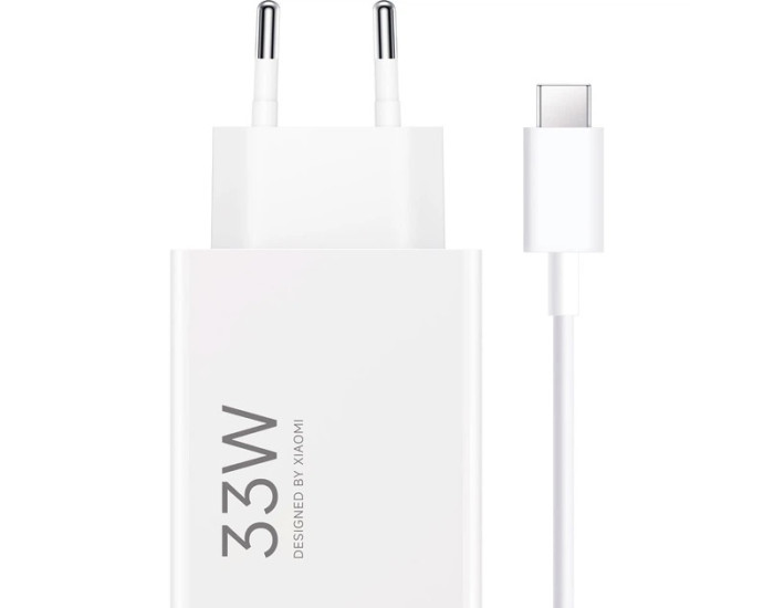 Мережеве зарядний пристрій Xiaomi (OR) 33W Wall Charger White Type-C Cable (BHR9956EU) (100% оригінал)