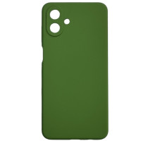 Чохол-силікон Silicone Lakshmi Full Camera Samsung A07 темно-зелений