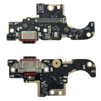 Шлейф для Motorola Moto G86, конектора зарядки, High Copy