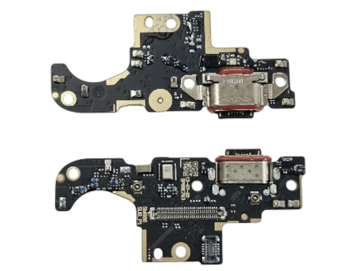 Шлейф для Motorola Moto G86 Power, конектора зарядки, High Copy