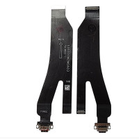 Шлейф для Xiaomi 13 Pro, коннектора зарядки, микрофона с компонентами, High Copy