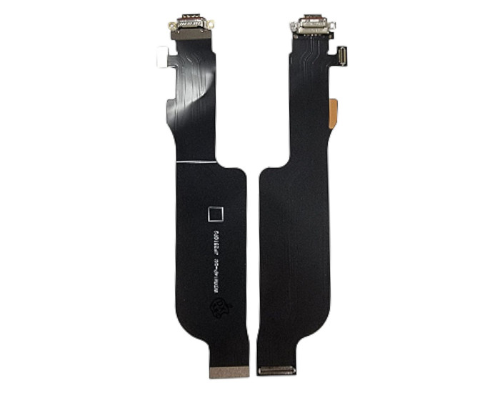 Шлейф для Xiaomi 14 Pro, коннектора зарядки, микрофона с компонентами, High Copy