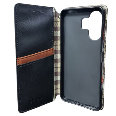 Чехол-книга Getman Cubic Xiaomi Redmi 13C / Poco C65, Черный