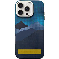 Чехол TPU Pixel Craft With Magsafe iPhone 17 Pro, Mountian Blue