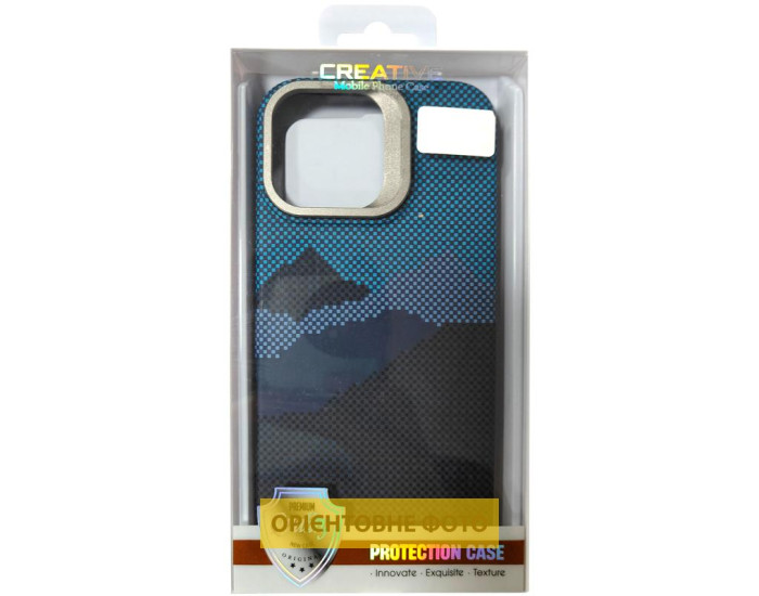Чехол TPU Pixel Craft With Magsafe iPhone 17 Pro, Mountian Blue