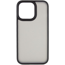 Чехол-силикон Metal Buttons Apple iPhone 14 Pro Max, Черный