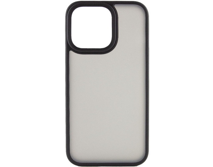 Чехол-силикон Metal Buttons Apple iPhone 14 Pro Max, Черный