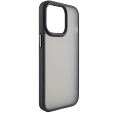 Чехол-силикон Metal Buttons Apple iPhone 14 Pro Max, Черный