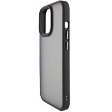 Чехол-силикон Metal Buttons Apple iPhone 14 Pro Max, Черный