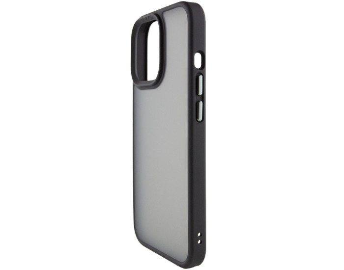 Чехол-силикон Metal Buttons Apple iPhone 14 Pro Max, Черный