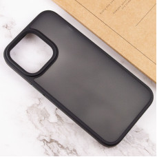 Чехол-силикон Metal Buttons Apple iPhone 14 Pro Max, Черный