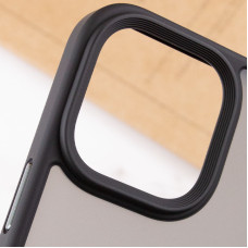 Чехол-силикон Metal Buttons Apple iPhone 14 Pro Max, Черный