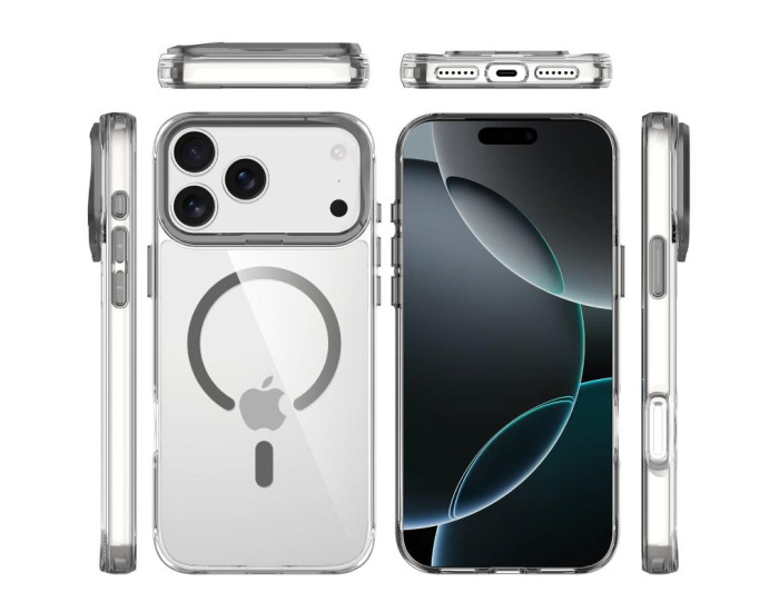 Чехол-силикон Space Case Apex with MagSafe Apple iPhone 17 Pro Max Grey