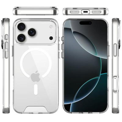 Чохол-силікон Space MagSafe Drop Protection iPhone 17 Pro Max Прозорий