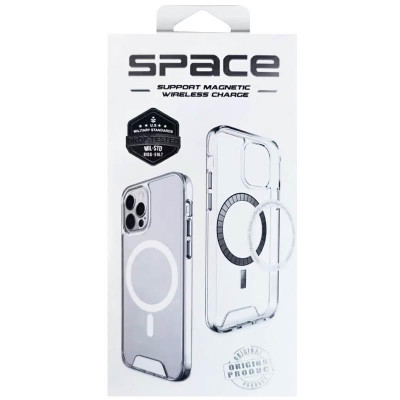 Чохол-силікон Space MagSafe Drop Protection iPhone 17 Pro Max Прозорий