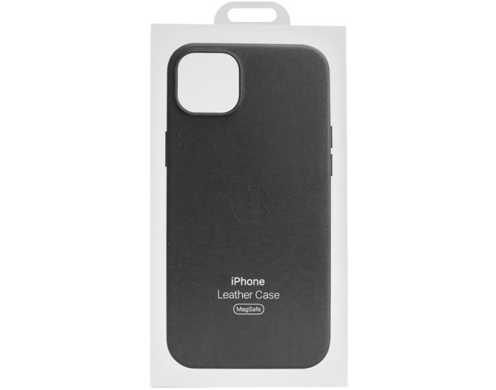 Кожаный чехол Leather Case MagSafe and Animation для Apple iPhone 16 Pro Max, Black
