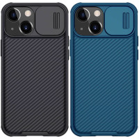 Карбоновая-накладка Nillkin Camshield Pro iPhone 13 / 14 Black
