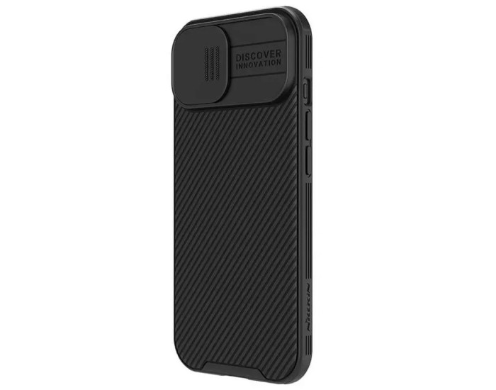 Карбоновая-накладка Nillkin Camshield Pro iPhone 15 Black