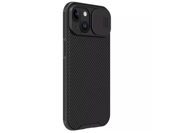 Карбоновая-накладка Nillkin Camshield Pro iPhone 15 Black