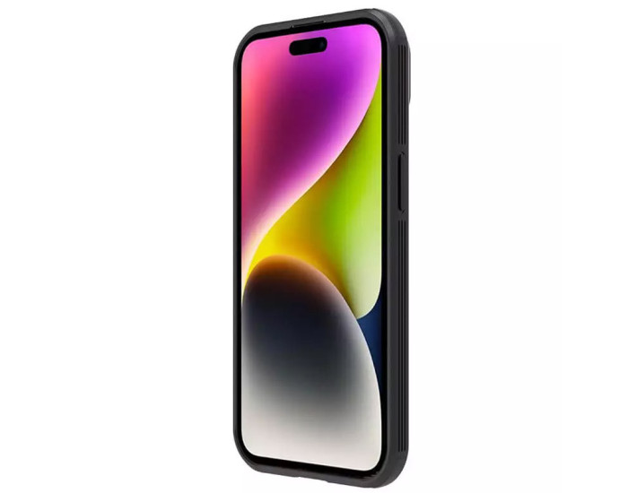 Карбоновая-накладка Nillkin Camshield Pro iPhone 15 Black