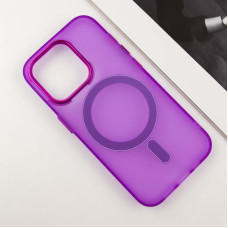 Чехол-силикон TPU+PC Lily with MagSafe iPhone 14 Pro Max. Purple