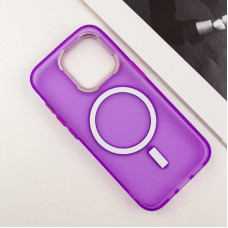 Чехол-силикон TPU+PC Lily with MagSafe iPhone 14 Pro Max. Purple