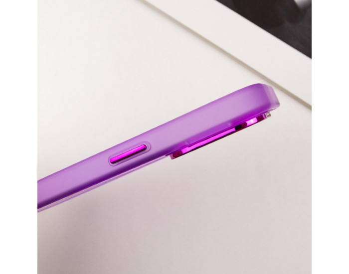 Чехол-силикон TPU+PC Lily with MagSafe iPhone 14 Pro Max. Purple