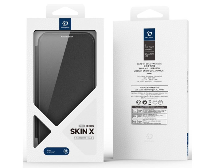 Чохол-книга Dux Ducis Skin X Pro with MagSafe Apple iPhone 17 Pro Max (Black)