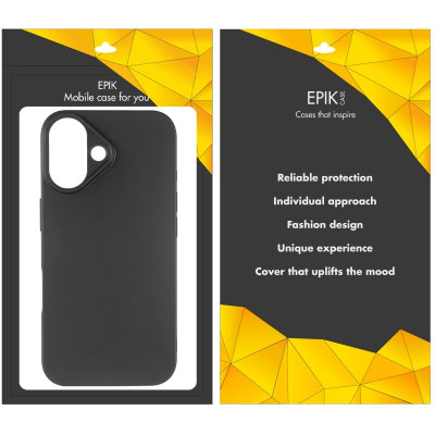 Чохол-силікон Epik Apple iPhone 16 Plus Прозорий