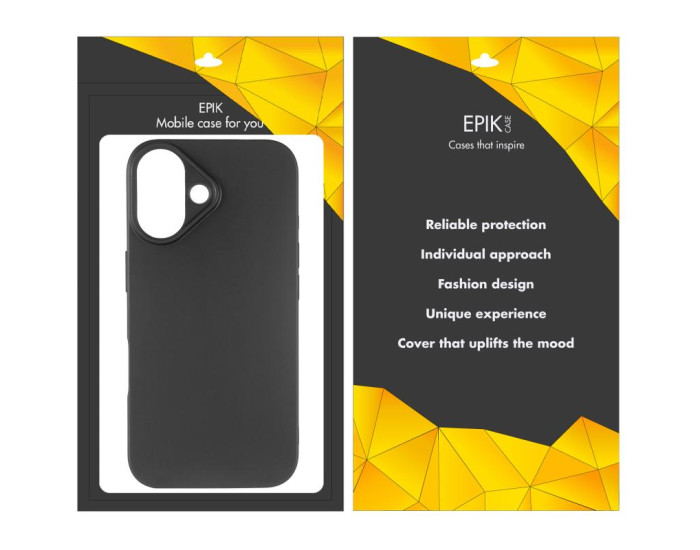 Чехол-силикон Epik Apple iPhone 16 Plus Прозрачный