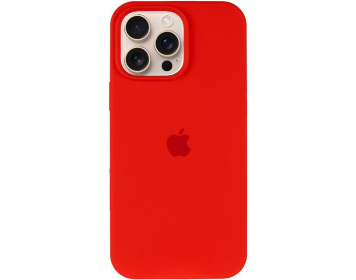 Чехол-силикон оригинал Full Soft Matte iPhone 15 Pro Max, Red