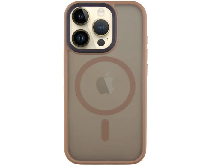 Чехол-силикон Metal Buttons with MagSafe Apple iPhone 16 Pro Max, Золотой