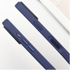 Чехол-силикон Metal Buttons with MagSafe Apple iPhone 16 Pro Max, Синий