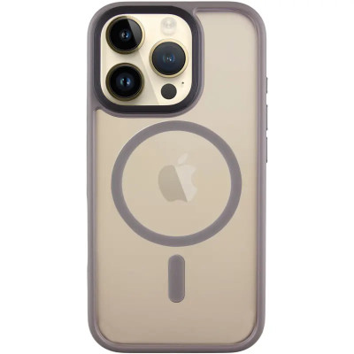 Чохол-силікон Metal Buttons with MagSafe Apple iPhone 16 Pro Max, Сірий
