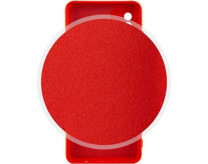 Чехол-силикон оригинал Full Camera Soft Matte iPhone iPhone 15 Pro Max, темно-красный