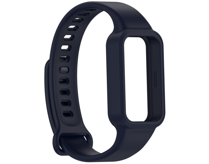 Ремешок Nylon для  Xiaomi Xiaomi Redmi Band 3/ Xiaomi Smart 9 Active, темно-синій
