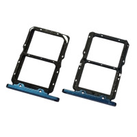 Держатель SIM-карты для Huawei Honor 20/20s, Huawei Nova 5T, dual sim, синий