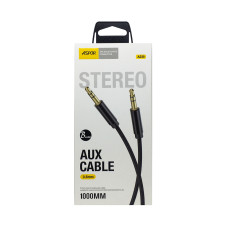 Кабель AUX 3.5 Aspor A230 (3.5мм/1м) черный