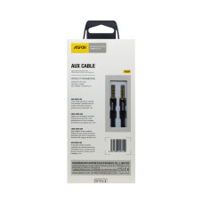 Кабель AUX 3.5 Aspor A230 (3.5мм/1м) черный
