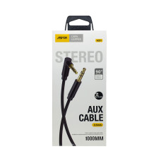 Кабель AUX 3.5 Aspor A231 (3.5мм/1м) черный